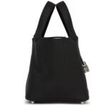 HERMÈS PICOTIN LOCK 18 BLACK CLEMENCE PALLADIUM HARDWARE