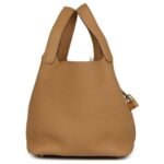 HERMÈS PICOTIN LOCK 22 BISCUIT CLEMENCE GOLD HARDWARE