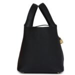 HERMÈS PICOTIN LOCK 22 BLACK CLEMENCE GOLD HARDWARE