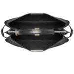 FENDI PEEKABOO SOFT LARGE BLACK LEATHER BAG