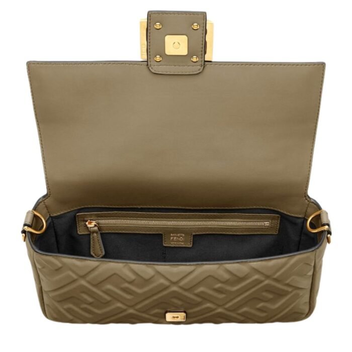 FENDI BAGUETTE NAPPA LEATHER BAG