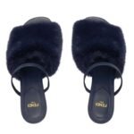 FENDI BAGUETTE MINK SLIDES