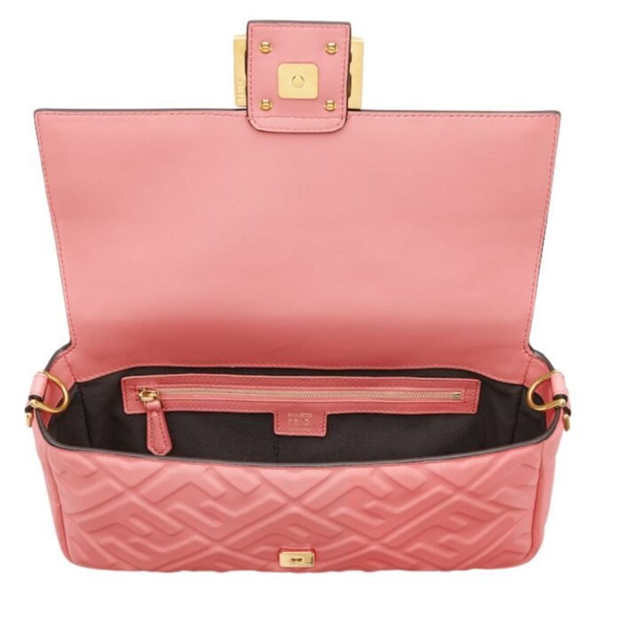 FENDI BAGUETTE NAPPA LEATHER BAG