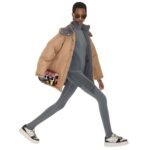 FENDI SKI JACKET BEIGE TECHNICAL FABRIC JACKET