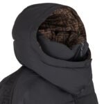 FENDI DOWN JACKET BLACK NYLON DOWN JACKET