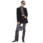 FENDI BLOUSON BLACK WOOL JACKET