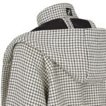 FENDI BLOUSON WHITE CHECK WOOL JACKET