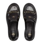 FENDI FILO LEATHER LOAFERS