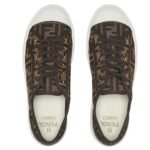 FENDI DOMINO FF FABRIC LOW-TOPS