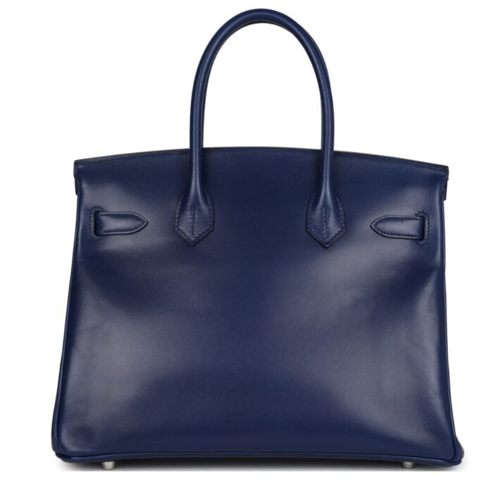 HERMÈS BIRKIN 30 BLEU SAPHIR BOX PALLADIUM HARDWARE