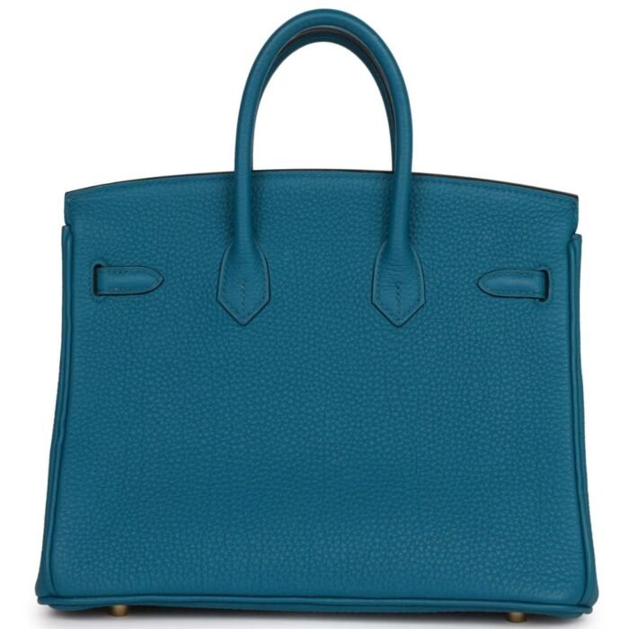 PRE-OWNED HERMÈS BIRKIN 25 COBALT TOGO GOLD HARDWARE