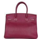 PRE-OWNED HERMÈS BIRKIN 30 TOSCA CANDY EPSOM PALLADIUM HARDWARE