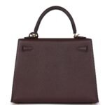 HERMÈS KELLY SELLIER 25 ROUGE SELLIER EPSOM GOLD HARDWARE