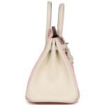 HERMÈS SPECIAL ORDER (HSS) BIRKIN 25 ROSE SAKURA AND NATA SWIFT PERMABRASS HARDWARE