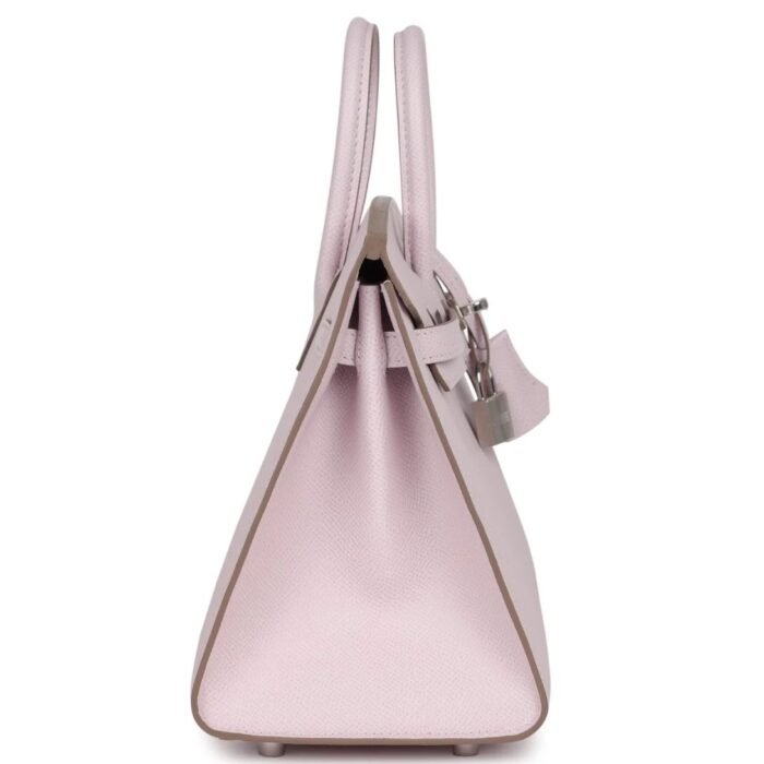 HERMÈS BIRKIN SELLIER 25 MAUVE PALE EPSOM PALLADIUM HARDWARE