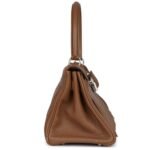 PRE-OWNED HERMÈS FRINGE SHOULDER KELLY 42 JPG ALEZAN CLEMENCE PALLADIUM HARDWARE
