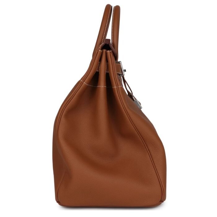 HERMÈS BIRKIN HAC 40 GOLD TOGO PALLADIUM HARDWARE