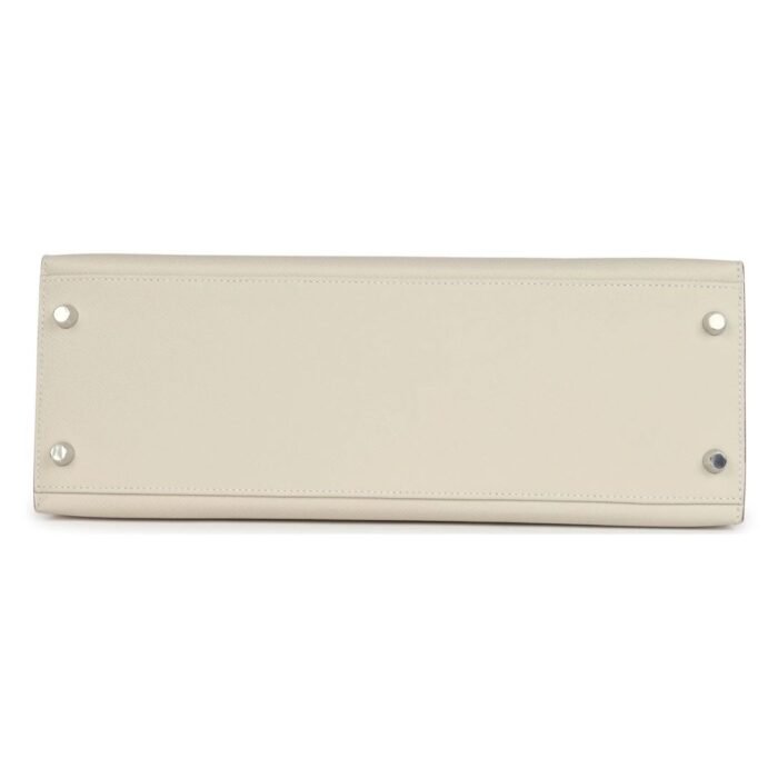 HERMÈS KELLY SELLIER 32 CRAIE EPSOM PALLADIUM HARDWARE