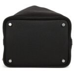 HERMÈS PICOTIN LOCK 18 BLACK CLEMENCE PALLADIUM HARDWARE