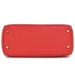 PRE-OWNED HERMÈS KELLY RETOURNE 28 ROUGE PIVOINE TOGO GOLD HARDWARE