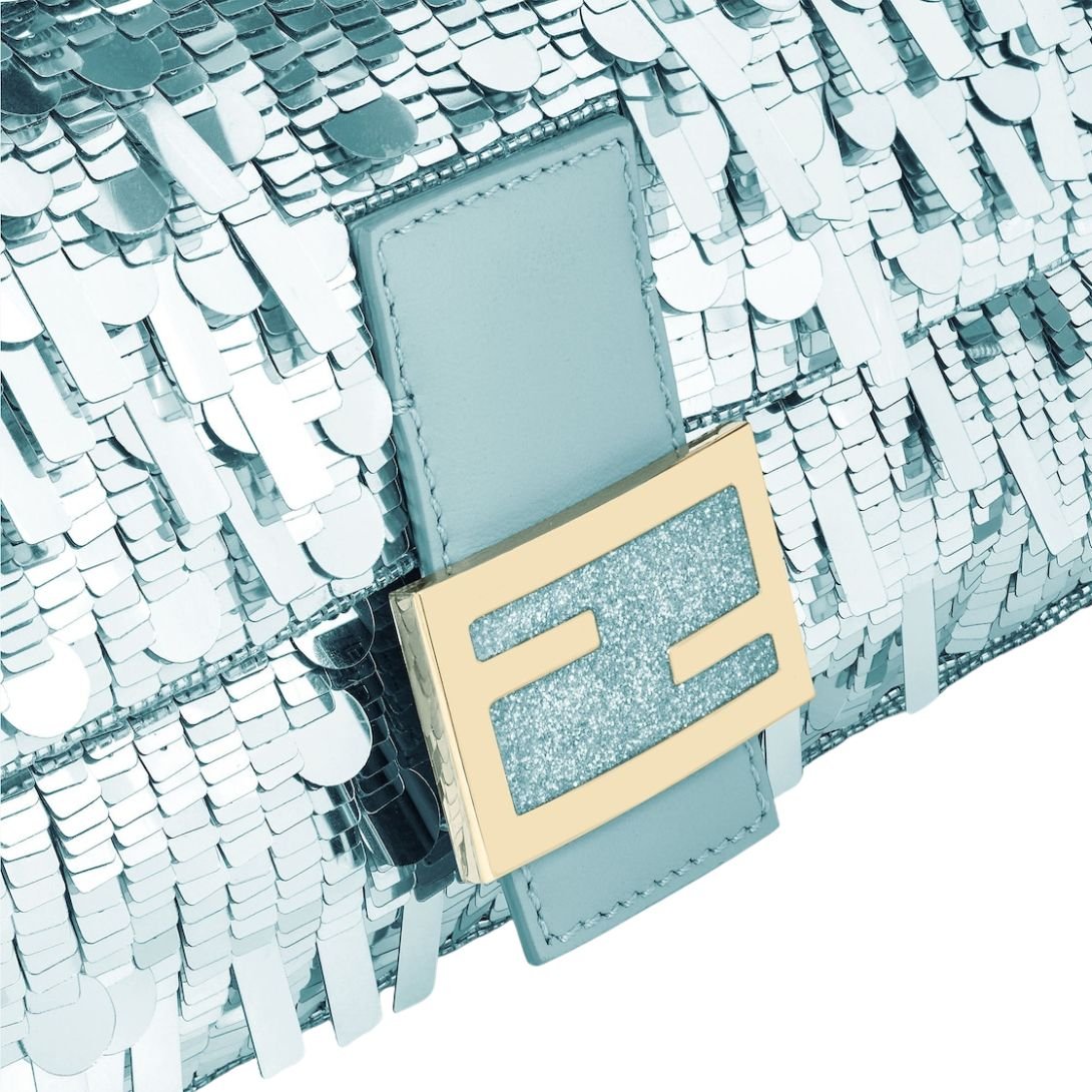 5 FENDI BAGUETTE SEQUINED BAG