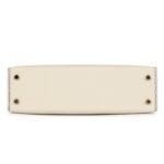 HERMÈS SPECIAL ORDER (HSS) KELLY SELLIER 20 CRAIE/BLEU SAPHIR EPSOM PERMABRASS HARDWARE