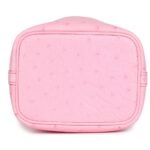 HERMÈS MICRO PICOTIN LOCK 14 BUBBLEGUM OSTRICH PALLADIUM HARDWARE