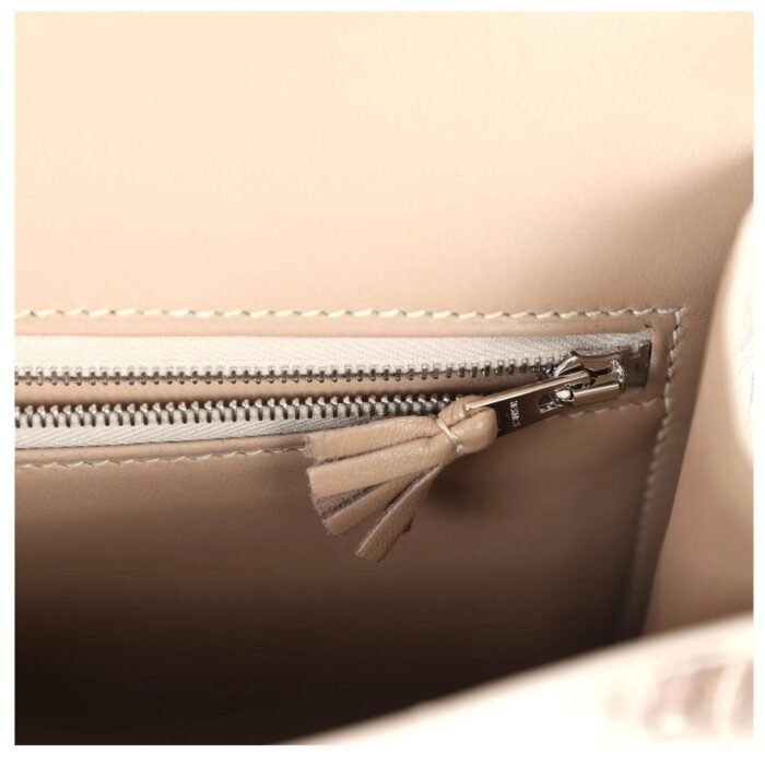 HERMÈS CONSTANCE 1-24 HIMALAYA MATTE NILOTICUS CROCODILE PALLADIUM HARDWARE