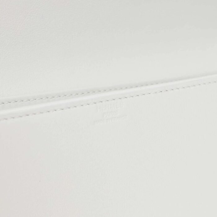 HERMÈS SHADOW KELLY CUT NEW WHITE SWIFT