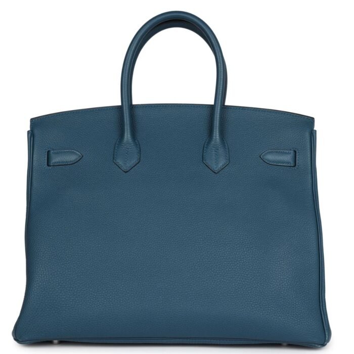 PRE-OWNED HERMÈS BIRKIN 35 COLVERT TOGO PALLADIUM HARDWARE