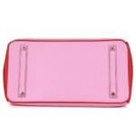 PRE-OWNED HERMÈS SPECIAL ORDER (HSS) BIRKIN 35 BUBBLEGUM AND BOUGAINVILLEA EPSOM PALLADIUM HARDWARE