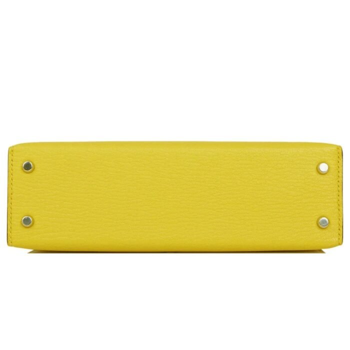 HERMÈS KELLY SELLIER 20 JAUNE DE NAPLES VERSO CHÈVRE PALLADIUM HARDWARE