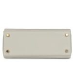 HERMÈS KELLY RETOURNE 25 GRIS PERLE SWIFT GOLD HARDWARE