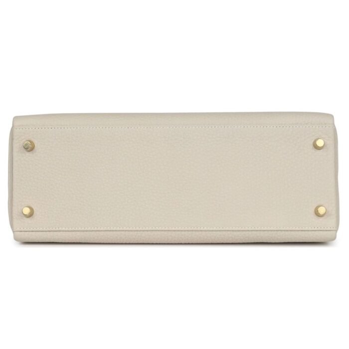 PRE-OWNED HERMÈS KELLY RETOURNE 32 CRAIE TOGO GOLD HARDWARE