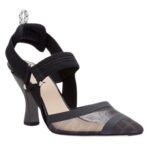 FENDI COLIBRÌ NUDE LEATHER AND SLINGBACKS WITH HIGH HEEL