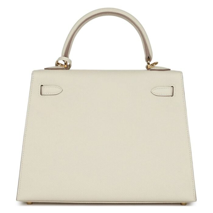 HERMÈS KELLY SELLIER 25 CRAIE EPSOM GOLD HARDWARE