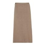 FENDI GRAY WOOL SKIRT