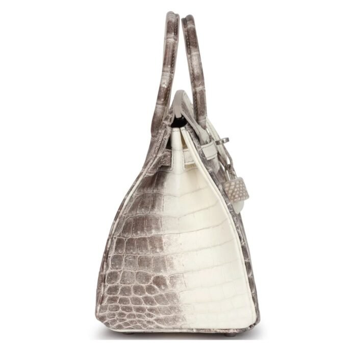 HERMÈS BIRKIN 25 HIMALAYA NILOTICUS CROCODILE PALLADIUM HARDWARE