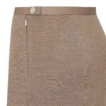 FENDI GRAY WOOL SKIRT