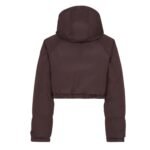 FENDI SKI JACKET DARK PURPLE TECHNICAL FABRIC JACKET