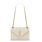 SAINT LAURENT MEDIUM ENVELOPE IN MATELASSÉ LAMBSKIN