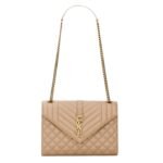 SAINT LAURENT MEDIUM ENVELOPE IN MATELASSÉ LAMBSKIN