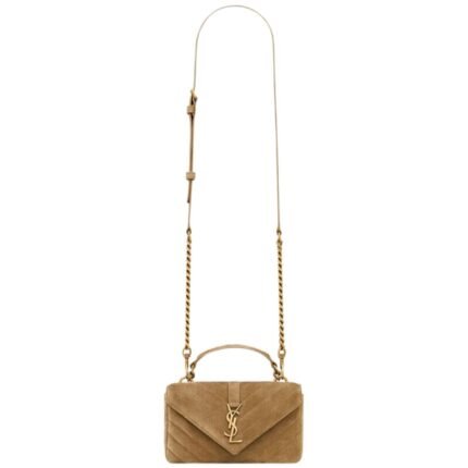 SAINT LAURENT COLLEGE MINI IN SUEDE