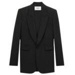 SAINT LAURENT JACKET IN SILK CREPE