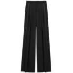 SAINT LAURENT TUXEDO PANTS IN GRAIN DE POUDRE