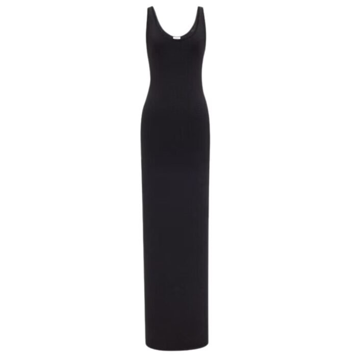 SAINT LAURENT LONG DRESS IN LUREX KNIT