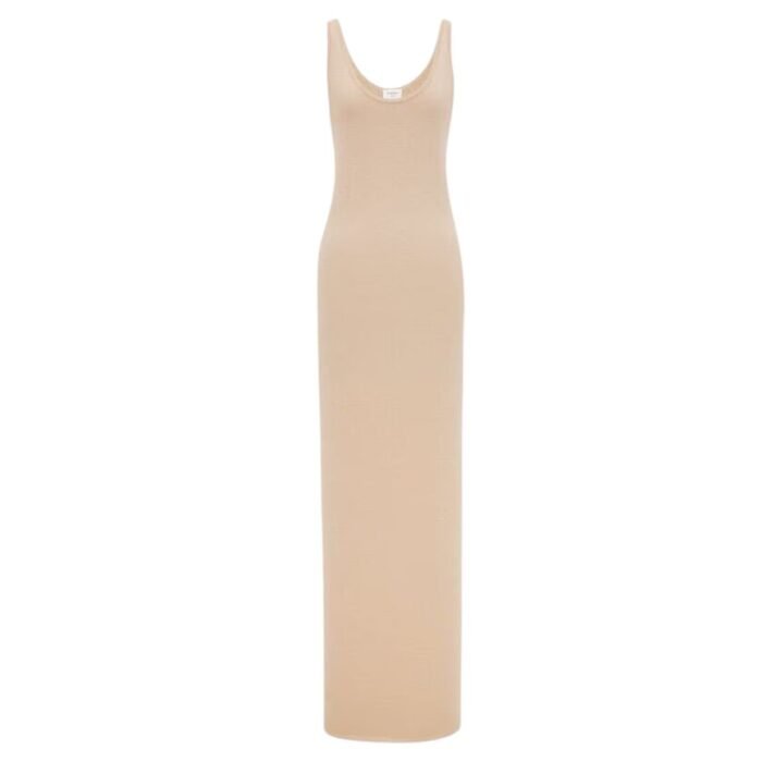 SAINT LAURENT LONG DRESS IN LUREX KNIT