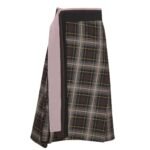 FENDI BROWN FENDI TARTAN SKIRT