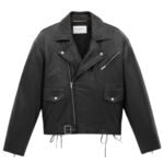 SAINT LAURENT BIKER JACKET IN GRAINED LAMBSKIN