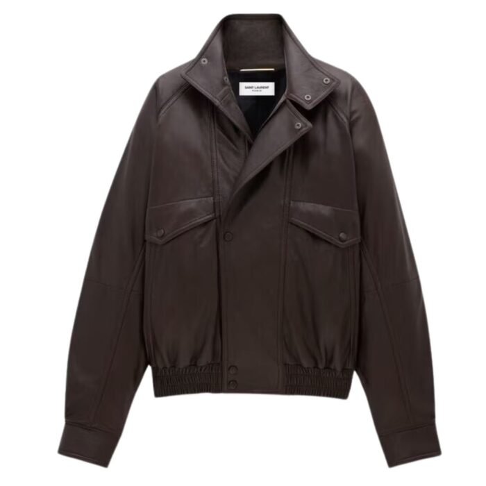 SAINT LAURENT BOMBER JACKET IN LAMBSKIN